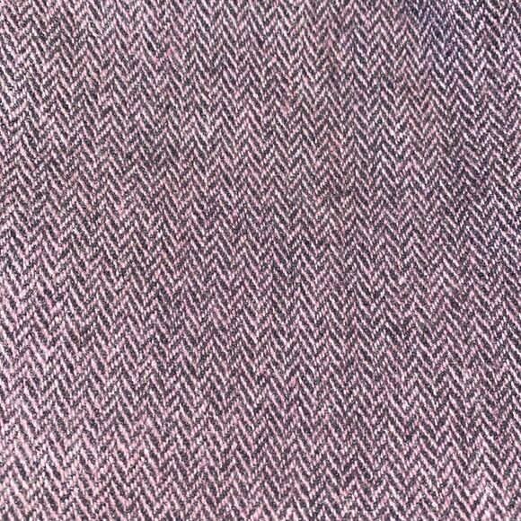 Vintage Club Monaco Lavender Purple Herringbone Wool Blend Raw Seam Pencil Skirt - Picture 4 of 6